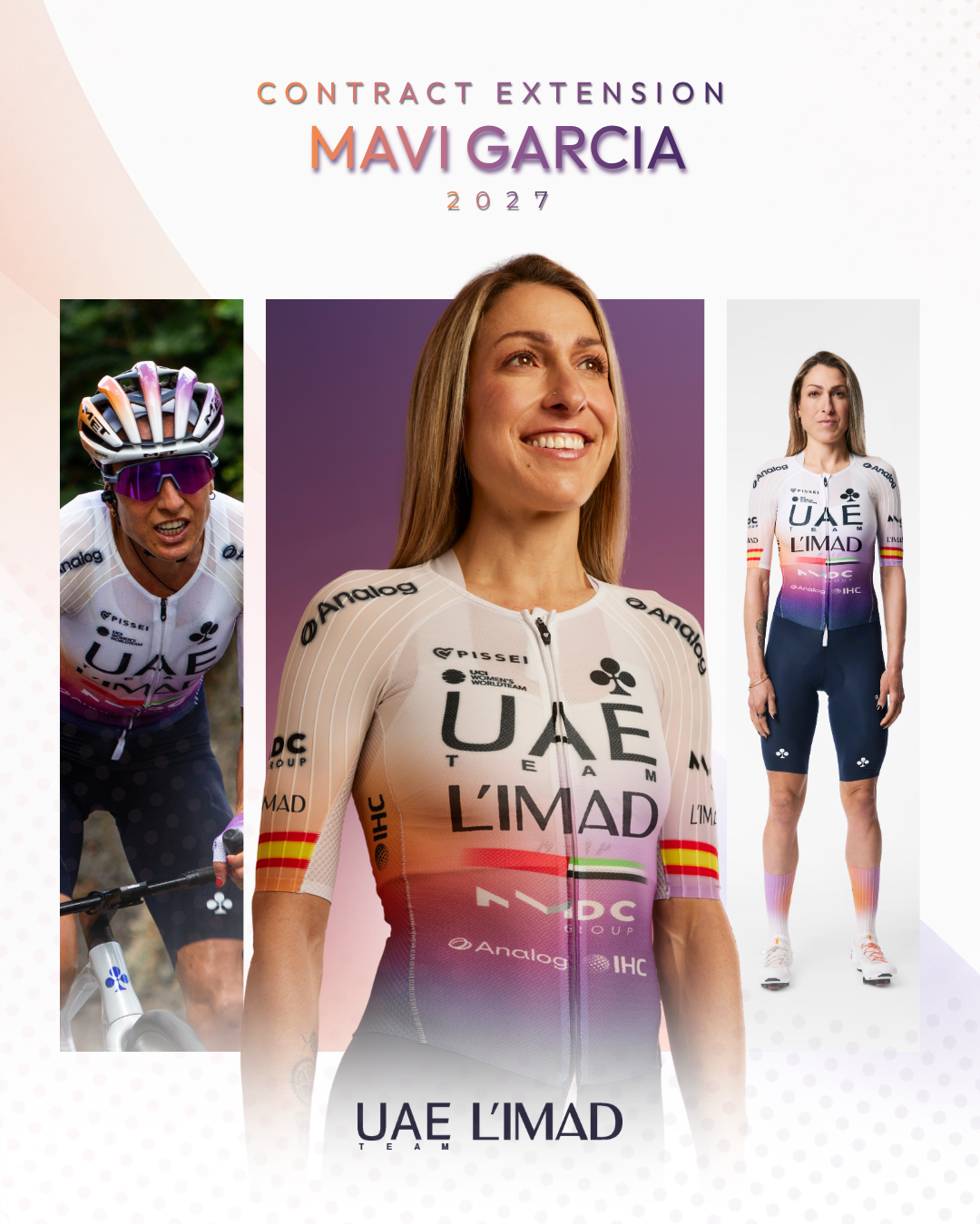 Mavi Garcia signs an other season with UAE Team L’IMAD