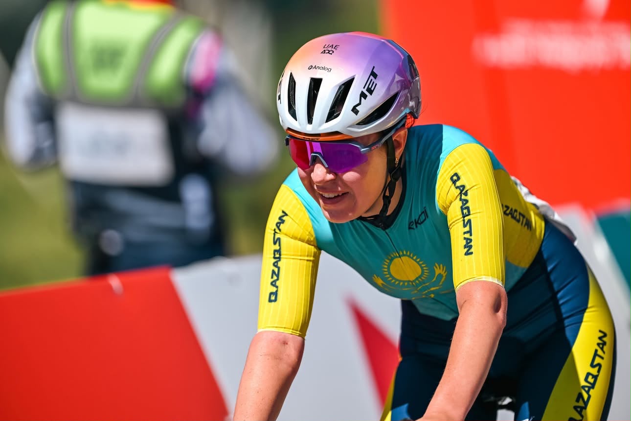 Rinata Sultanova Eighth in the Asian Games Road Race