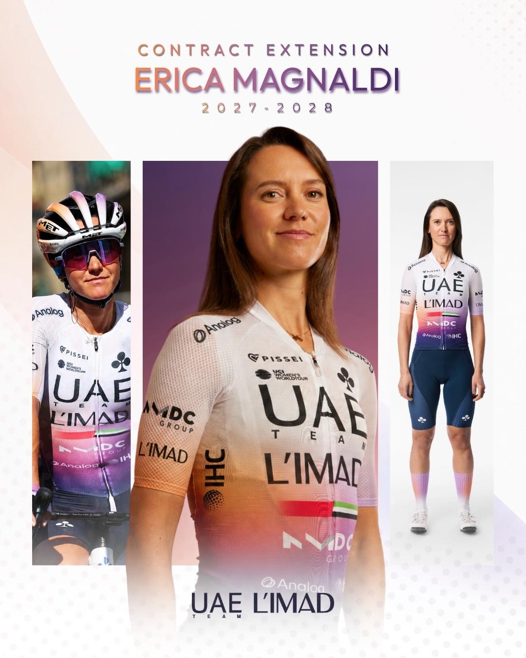 Erica Magnaldi extends with UAE Team L’IMAD through 2028