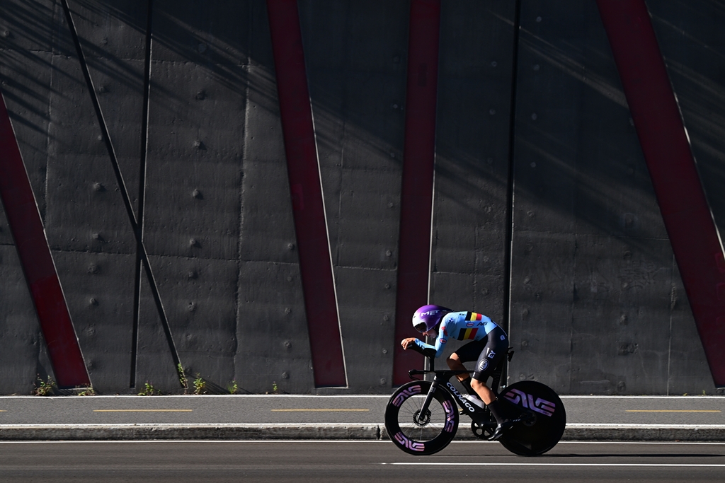Febe Jooris seventh in the ITT U23 World Championships in...