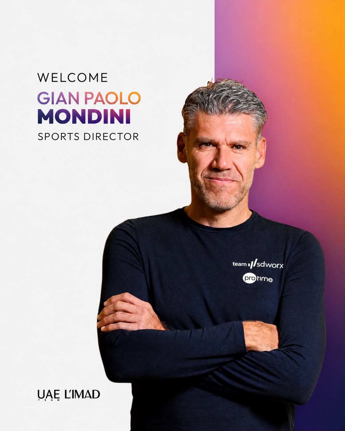 UAE Team L’IMAD welcomes Gian Paolo Mondini as Sports Director
