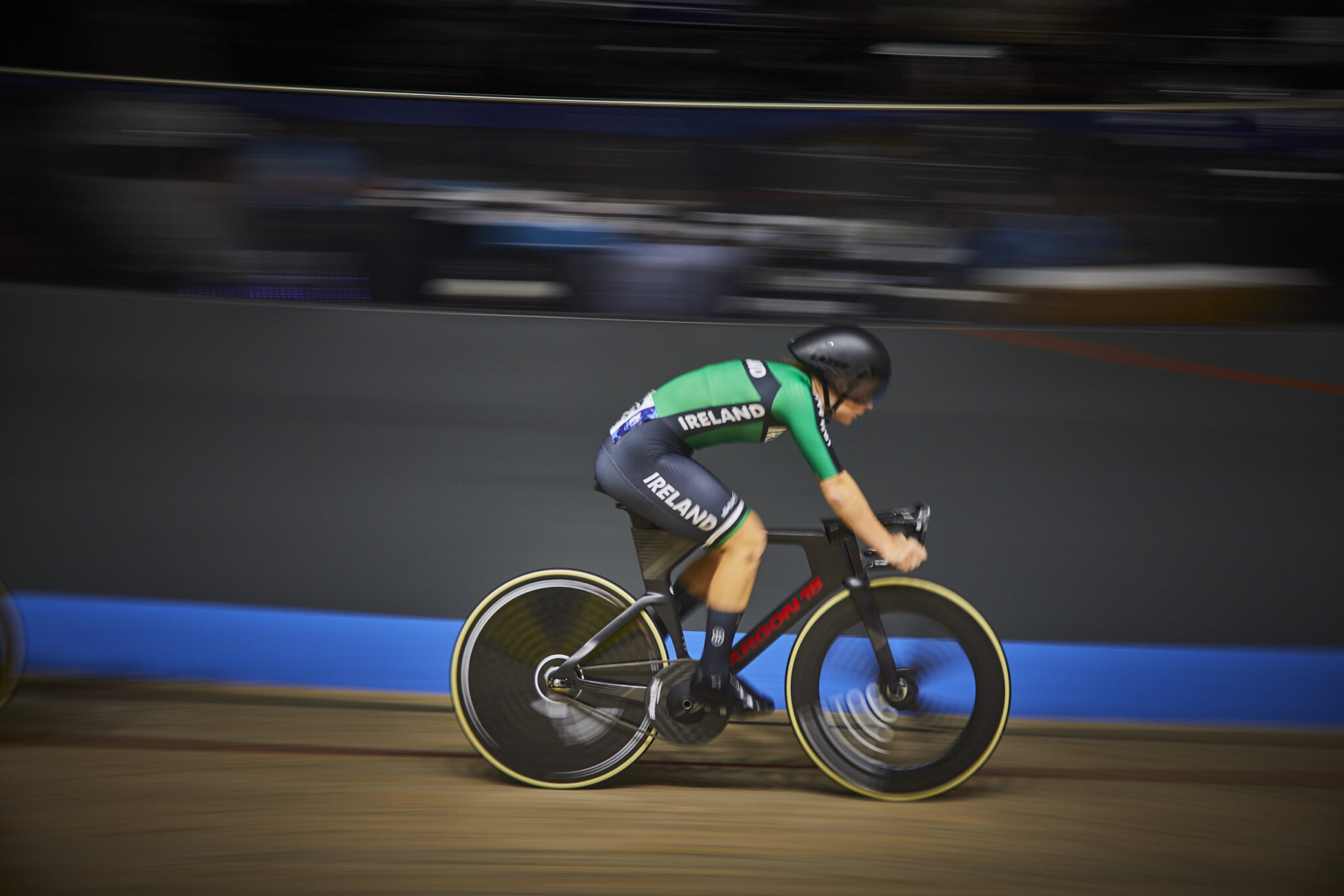 Five riders at the 2026 UCI Track World Championships in...